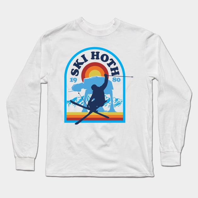 Ski Hoth Long Sleeve T-Shirt by MindsparkCreative